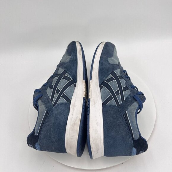 Asics Lyte Classic Men Size 11 1201A103-024 Blue Suede Fabric Athletic Shoes - Picture 3 of 14
